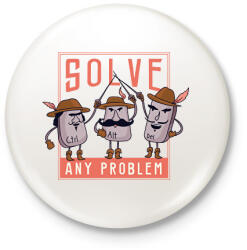 printfashion Ctrl, Alt, Del - Kitűző, hűtőmágnes - Fehér (6253124)