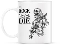 printfashion The rock never die - Bögre - Fehér (6371631)
