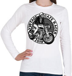 printfashion Cafe racer - Női hosszú ujjú póló - Fehér (4982698)