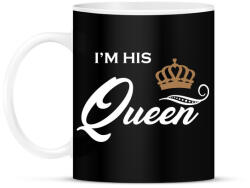 printfashion I'M HIS QUEEN - Bögre - Fekete (1157057)