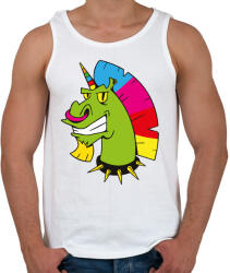 printfashion punk unicorn - Férfi atléta - Fehér (4193358)