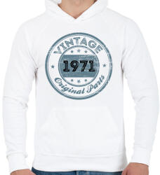 printfashion 1971 - Férfi kapucnis pulóver - Fehér (12159637)