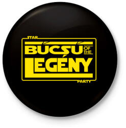 printfashion bucsu-of-the-legeny-yellow - Kitűző, hűtőmágnes - Fekete (3094120)