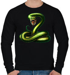 printfashion snake - Férfi pulóver - Fekete (1502429)