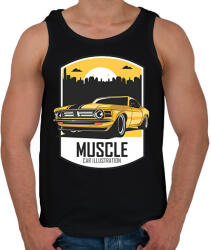 printfashion Muscle car - Férfi atléta - Fekete (15574105)