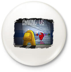 printfashion Among us - Kitűző, hűtőmágnes - Fehér (4066801)