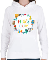 printfashion Felsős lettem - Női kapucnis pulóver - Fehér (16417708)