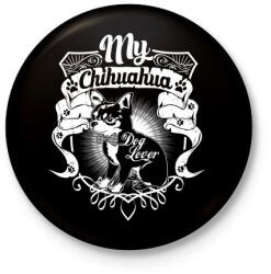 printfashion Kutyabarát - Kitűző, hűtőmágnes - Fekete (3091519)