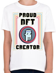 printfashion BITCOIN 4 EVER 53 - Gyerek póló - Fehér (6119472)