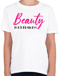printfashion Beauty is my business - Gyerek póló - Fehér (10971622)