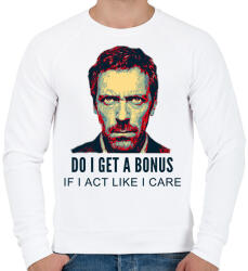 printfashion DR HOUSE - Férfi pulóver - Fehér (2065559)