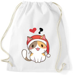 printfashion Cica - szeretsz ? - Sportzsák, Tornazsák - Fehér (4223110)