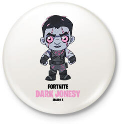 printfashion Dark Jonesy - Fortnite Season 8 - Kitűző, hűtőmágnes - Fehér (5698476)