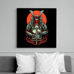printfashion samurai - Vászonkép - Fekete (13736590)