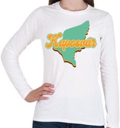 printfashion Kaposvár - Női hosszú ujjú póló - Fehér (7132592)