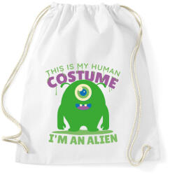 printfashion Alien - idegen - Sportzsák, Tornazsák - Fehér (5646176)