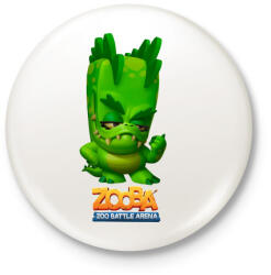 printfashion Zooba - Donna - Kitűző, hűtőmágnes - Fehér (4602562)