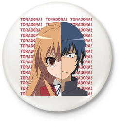 printfashion Toradora! - Kitűző, hűtőmágnes - Fehér (6570114)