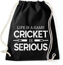 printfashion Cricket is serious - Sportzsák, Tornazsák - Fekete (15834544)