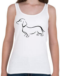 printfashion Tacskó - Női atléta - Fehér (5020943)