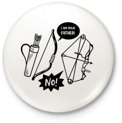 printfashion I am your father - Kitűző, hűtőmágnes - Fehér (13257287)