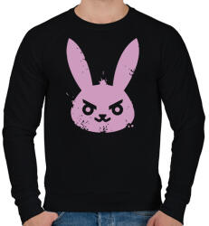 printfashion Gonosz nyuszi - Férfi pulóver - Fekete (1146417)
