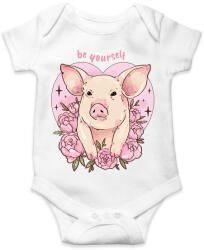 printfashion Be yourself pig - Baba Body - Fehér (14715611)