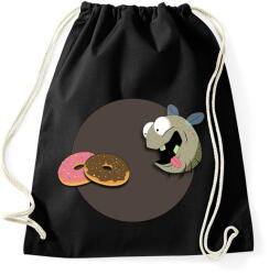 printfashion Légy és a fánk - Sportzsák, Tornazsák - Fekete (342602)