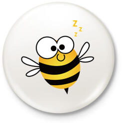 printfashion bee - Kitűző, hűtőmágnes - Fehér (5707064)