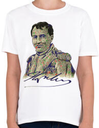 printfashion Bonaparte Napoleon színes - Gyerek póló - Fehér (11389849)