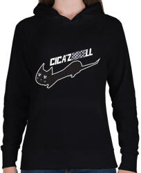 printfashion cicázNIKEll. w - Női kapucnis pulóver - Fekete (15771948)