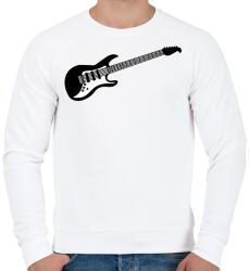 printfashion Gitár - Férfi pulóver - Fehér (12031309)