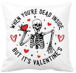 printfashion But it's Valentine's - Párnahuzat, Díszpárnahuzat - Fehér (15608566)