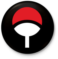 printfashion Naruto logo - Kitűző, hűtőmágnes - Fekete (3103267)