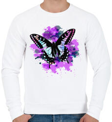 printfashion pillango2 - Férfi pulóver - Fehér (1281119)
