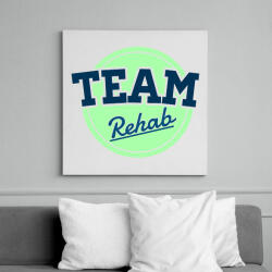 printfashion TEAM Rehab Green - Vászonkép - Fehér (6621358)