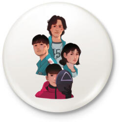 printfashion Nyerd meg az életed csapat! - Kitűző, hűtőmágnes - Fehér (5487401)