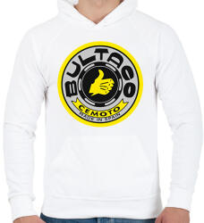 printfashion Bultaco - Férfi kapucnis pulóver - Fehér (2122326)