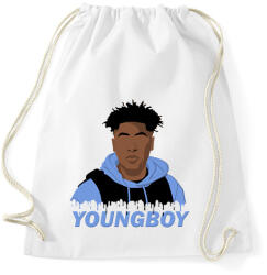 printfashion NBA Youngboy - Sportzsák, Tornazsák - Fehér (2126800)