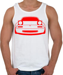 printfashion Mazda mx5 Piros - Férfi atléta - Fehér (15773570)