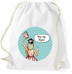 printfashion Kész, vége, megvan! - Sportzsák, Tornazsák - Fehér (6340343)