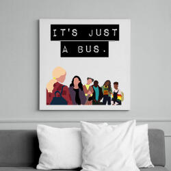 printfashion It's just a bus. - Vászonkép - Fehér (6630181)