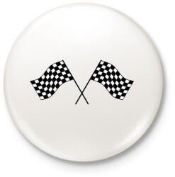 printfashion Verseny - Kitűző, hűtőmágnes - Fehér (5157047)