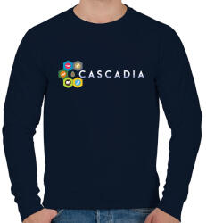 printfashion Cascadia - Férfi pulóver - Sötétkék (15512320)
