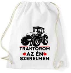 printfashion traktor szerelem - Sportzsák, Tornazsák - Fehér (1639016)