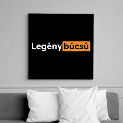 printfashion Legénybúcsú pornhub - Vászonkép - Fekete (7611398)