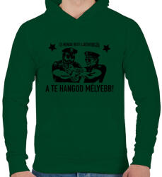 printfashion Legénybúcsú sztárok - Férfi kapucnis pulóver - Sötétzöld (2619450)