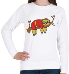 printfashion Szuper Lajhár alszik - Női pulóver - Fehér (4187319)