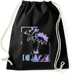 printfashion Miami - Sportzsák, Tornazsák - Fekete (4391361)