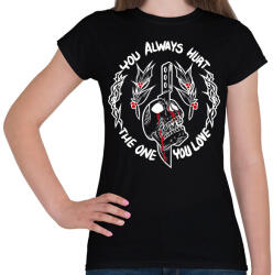 printfashion You always hurt, The One You love - Női póló - Fekete (16754645)
